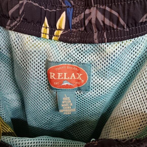 TOMMY BAHAMA RELAX—Swim Trunks—Tropical NAVY—Mens Size L Large - Picture 6 of 6